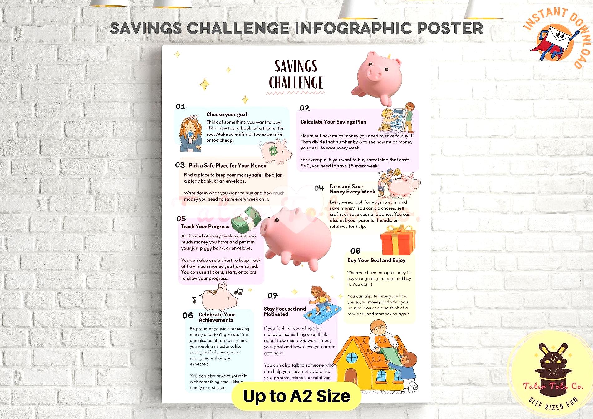infographic on bi-weekly savings challenge