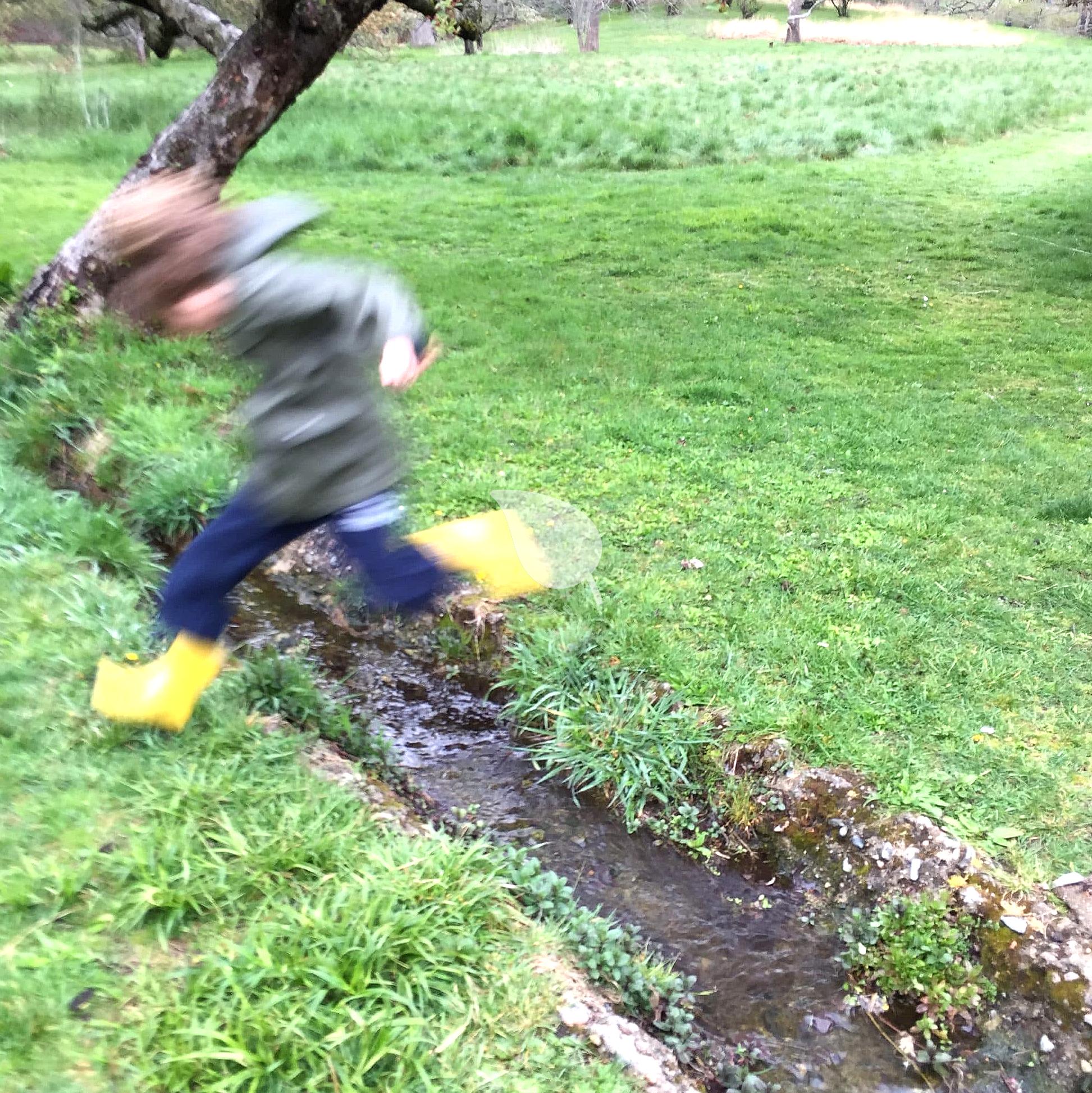 Child building a bird feeder from recycled materials