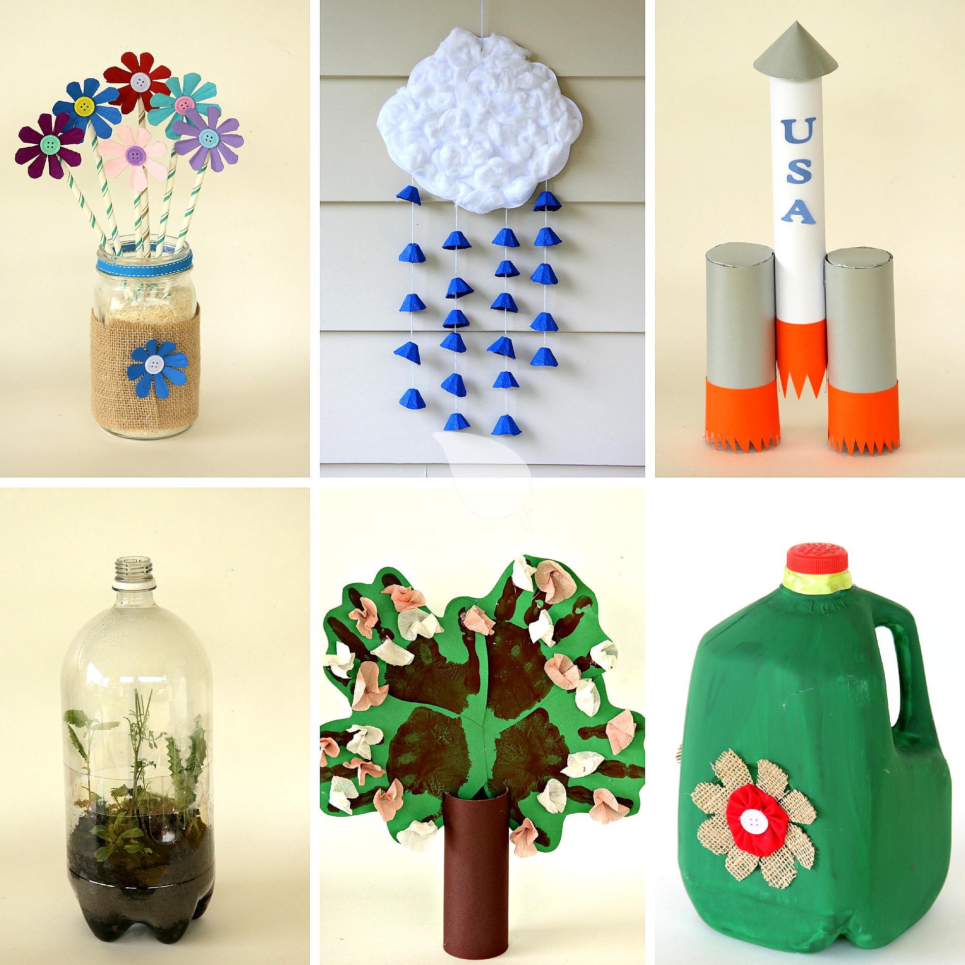 Children crafting eco-friendly bird feeders from recycled materials