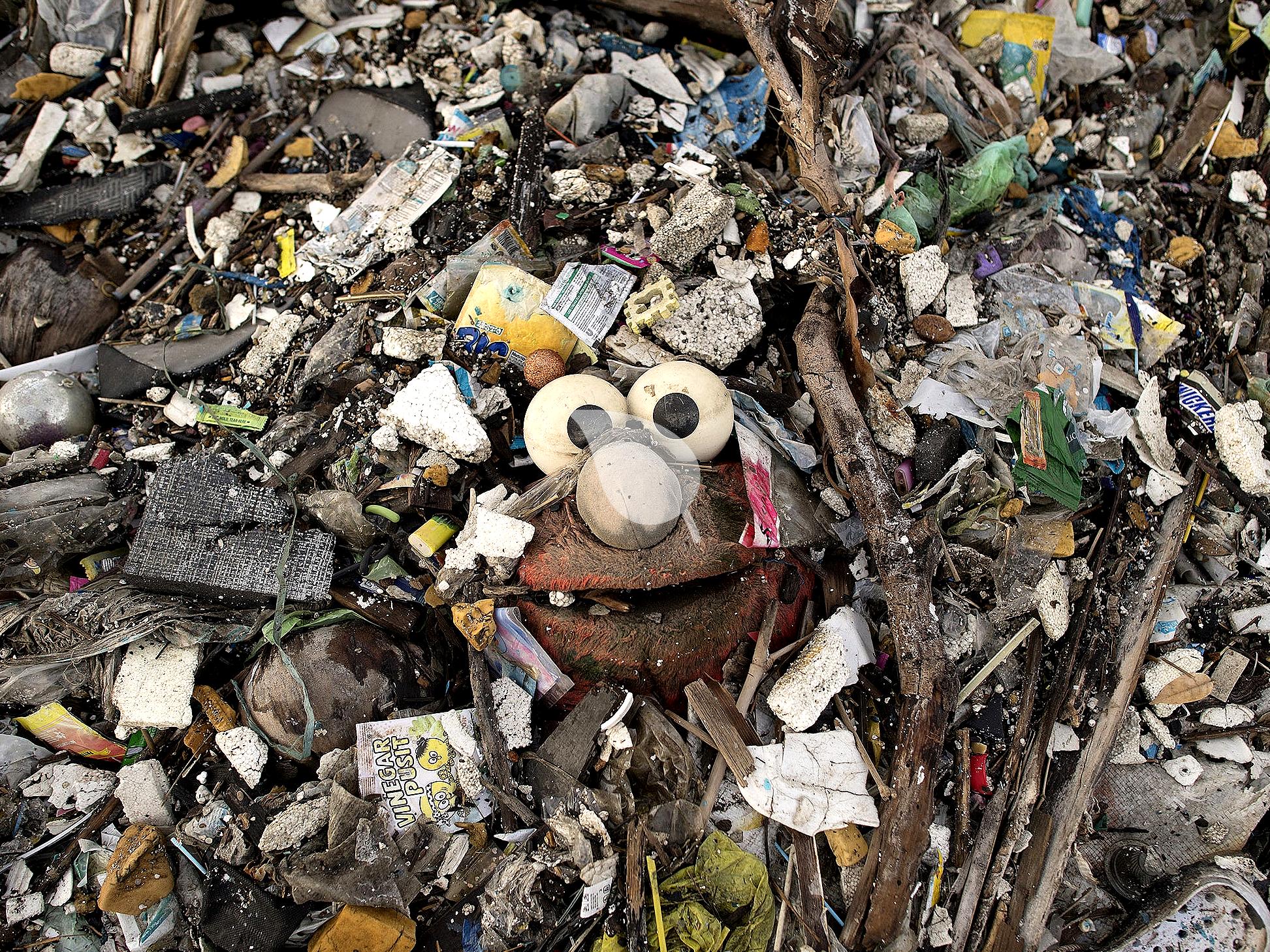 Pile of discarded toys in landfill illustrating toy landfill waste