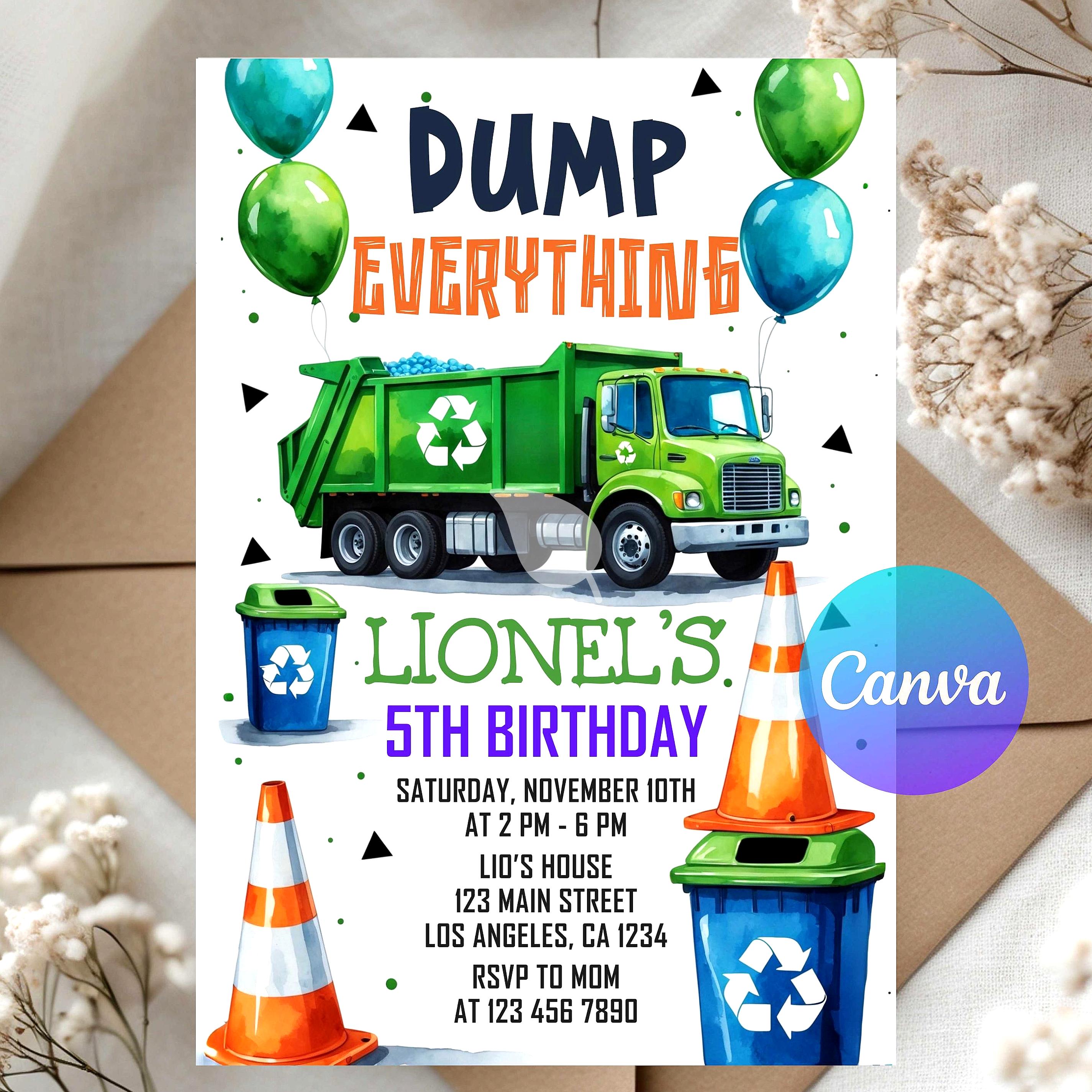 Screenshot of a kid-designed digital invitation